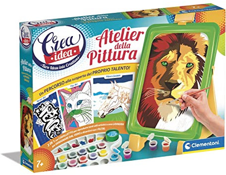 Clementoni - Crea Idea - L'Atelier della Pittura, Kit per Imparare A Dipingere per Bambini 7+ Anni, 18675