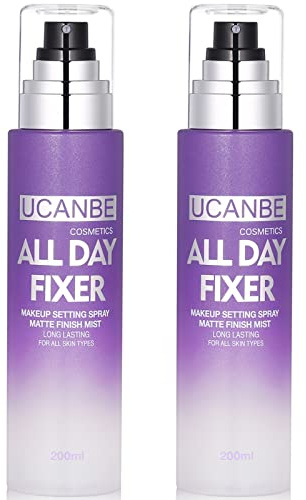 UCANBE Spray Fixateur de Maquillage Longue Durée(200 ml*2 Bouteilles)