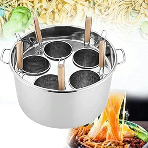 Pentole, Pentola per Pasta in Acciaio Inossidabile con Fori con Cestello per Inserto, Set di Pentole per Gnocchi di Verdure E Spaghetti per La Cucina di Casa Ristorante Strumento D