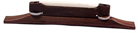 Toyvian Adjustable Rosewood Guitar Bridge Tailpiece for Acoustic and Jazz Guitars, Flat Bottom Design with Metal and Wood Construction, Special Custom Crafted for Professional Musical