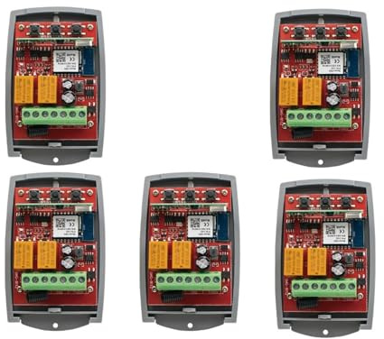 Receptor de puerta de garaje Tuya , 2 canales, 433mhz, 433,92 mhz, interruptor controlador multimarca de código rodante fijo Universal ，DiseñAdo Para Un Servicio Duradero(AC DC 7-32V WIFI X5)