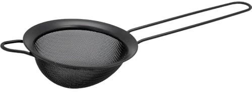 VB VIN BOUQUET FIK 1433 Colador para Cócteles en Acero Inoxidable Negro, Accesorio Profesional para Bartender, Ideal para Mezclar Bebidas