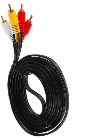 MOLUCKFU Cavo Av 3 Metri 3 Coppie Connettori per Cablare Tv Dvd Vcd Collegamento Audio Video Casa Impianto Stereo