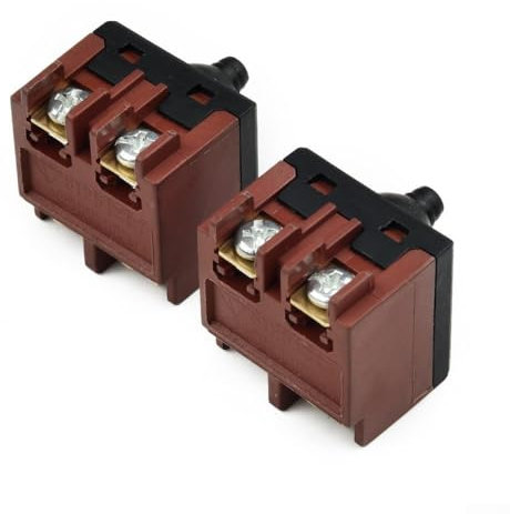 ZiStarlilife Lot de 2 interrupteurs à bouton poussoir pour meuleuse d'angle 100 mm 100 mm, accessoire pratique à utiliser