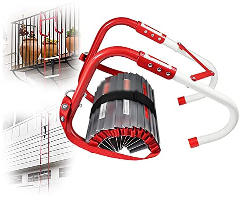 PYCJNFC Emergency ladder, Fire Escape Ladder, Window ladder Fire Escape,Portable Roll Out Emergency Kiddie Safety Ladders,for Indoor or Outdoor,4M(157.48Zoll)