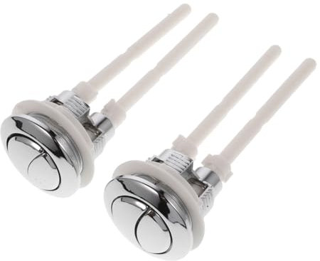 DIYEAH 2piezas Botones Dobles para Inodoro Doble Descarga Interruptor De Tanque Compatible Fácil Instalación Sin Herramientas Repuesto para Descarga De Agua Baños