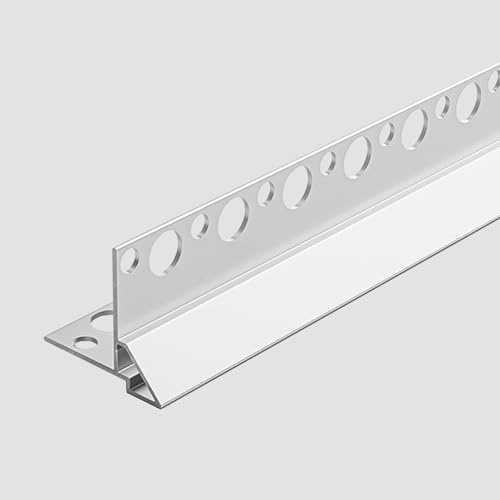 Tira de borde de goteo de techo, aluminio personalizable para control de escorrentía de agua, borde de pared de patio cortable (65 cm), ideal para alféizar de ventana y línea de goteo inferior del