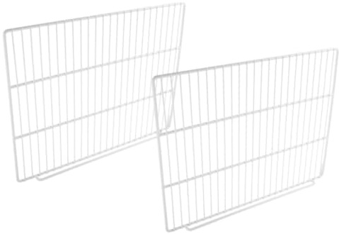 BESTOYARD Einlegeböden für Kühlschränke 2 Stück aus Kunststoffbeschichtetem Stahl Drahtgitter mit Belüftungsdesign für Gefrierschrank und Kühlschrank zur Platzoptimierung