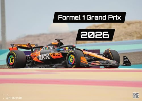 Formel 1 – Grand Prix 2026 | Premium F1-kalender DIN A3 (42 cm x 30 cm) – väggkalender med spektakulära bilder för aktuell säsong | Perfekt för F1-fans