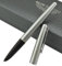 Hero 100 Fountain Pen 14K Fine Nib, Steel Hooded, Silver Barrel and Cap, Luxury Gift Case Pen Set for Business Signature and Collection