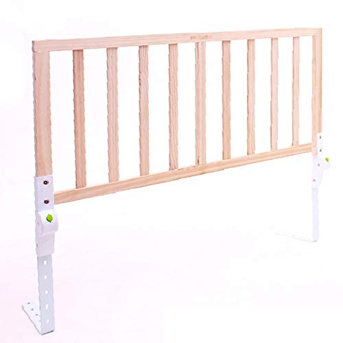 XJJUN-Bettgitter Fallfester Babyzaun Hölzern Kindersicherheitsbett Super Hoch Solide Und Langlebig Geeignet Für Kleine Kinder 6 Größen (Farbe : Natürlich, größe : 120x41cm)