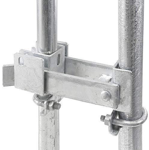 Loquet de portail commercial à double maillon de chaîne de 4,5 cm ou 5,1 cm | Loquet de portail double à bras solide pour portails battants