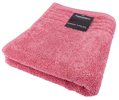 Traumschloss Frottier-Line Premium hautsympathisches Saunatuch aus Baumwolle, Farbe:pink, Größe:75x200