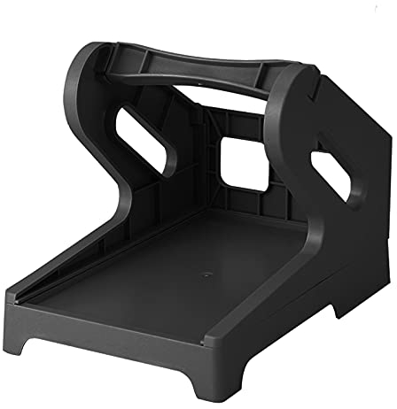 Thermal Shipping Label Holder, 4x6 Label Holder for Rolls and Fanfold Labels, Thermal Roll Holder to Desktop Label Printer (Black)