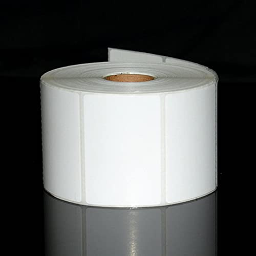 Thermo-Versand-Etiketten, hellweiß, Thermo-Transfer-Etikett, klebrig und langlebig, selbstklebendes Etikettenpapier, Drucken von Barcode-Papier