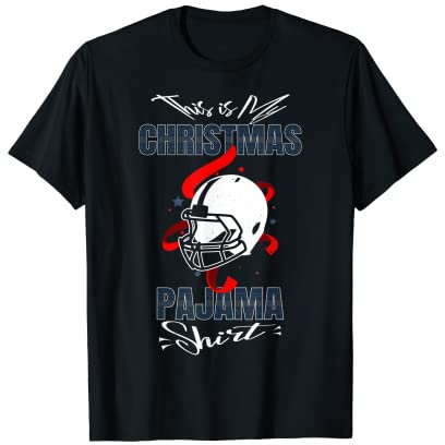 Offizielles Schlafshirt American Football Helm Schutz T-Shirt