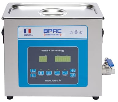 BPAC Pulitore a ultrasuoni professionale 6L TURBO + SWEEP + DEGAS