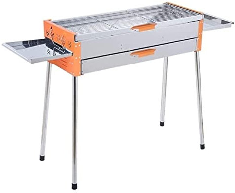 Kolgrill Picknick Grill Träkolgrill Bärbar Grillgrill Kolgrill I Rostfritt Stål Vikbar Grill Bordsskiva Utomhus Kolgrillar Picknickgrill (Color : A)