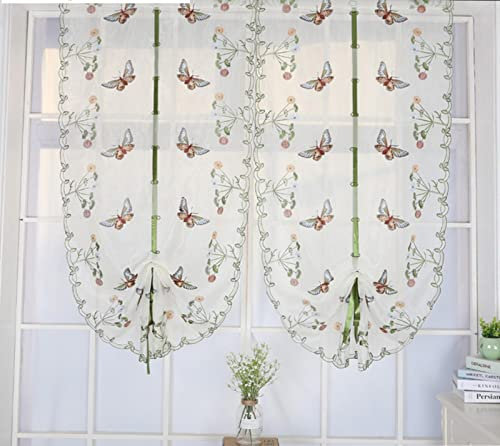 MANQILE Solide weiße Tüllvorhänge für Wohnzimmer, Baumwolle, Leinen, durchscheinender Voile-Organza-Vorhang für Schlafzimmer, Jalousien, Vorhänge