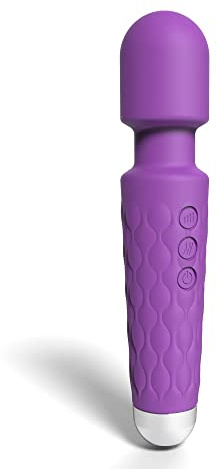 20 Function Wand Vibrator, Powerful Electric Handheld Massagers, Wand Vibrators, Magic Wand Vibrator, Electric Massager, Purple