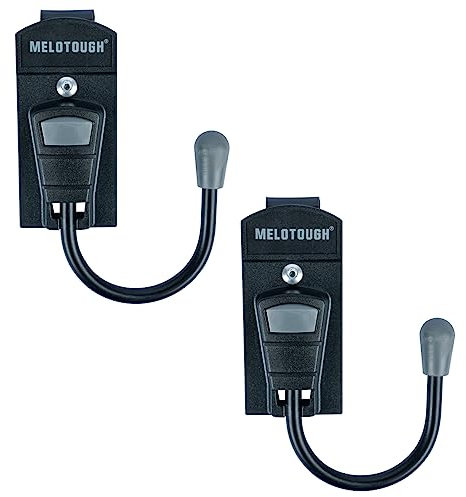MELOTOUGH Gancho para cinturón de herramientas, funda de herramientas, gancho inalámbrico con clip de metal para cinturón de trabajo (gris, 2 piezas)