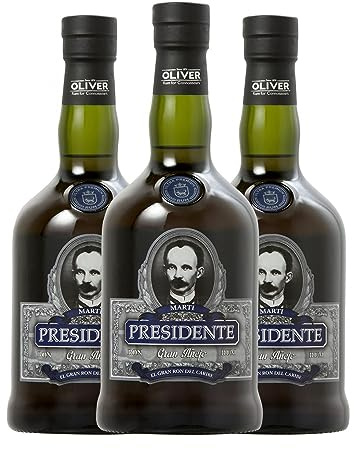 Ron Oliver & Oliver Presidente Gran Añejo 70 cl (Caja de 3 Botellas de 70 cl)