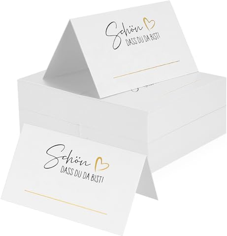 106 Pezzi Segnaposto Bianchi per Matrimonio, Segnaposto Compleanno, Segnaposto Matrimonio, Segnaposto Cresima, Cartellini Segnaposto Tavolo per Decorazione Festa Bomboniere