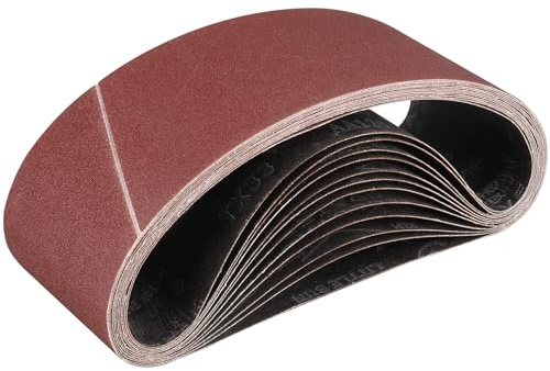 STEBRUAM Nastri Abrasivi 100x 610 mm,12PCS 120 grana Levigatrice a Nastro