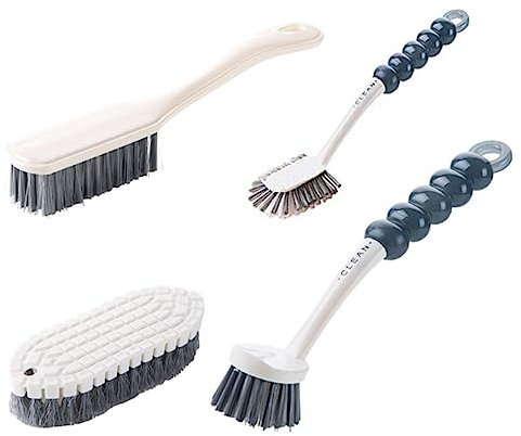 SEWOART 4 Piezas De Herramientas De Limpieza De Cocina Cepillo para Ollas Cepillo para Baño para Ropa De Plástico De Limpieza Profunda para Uso Doméstico
