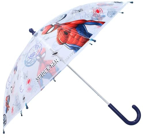 Bâton Parapluie transparent | Marvel Spiderman | Parapluie Enfants
