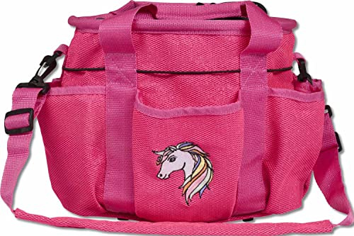 Amesbichler Reitsport Putztasche für Pferde Glitter Pferdetasche mit Handgriff, Abnehmbarer Schultergurt