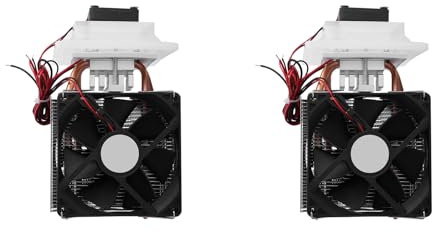 2PCS Mini-Klimaanlage DC 12V Thermoelektrisches Peltier-Kühlsystem Kühlkörper-Leitungsmodul Halbleiter-Kühlschrank-Kühlsystem -Kit