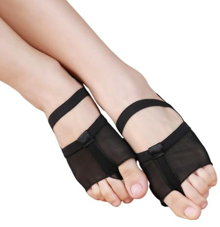 Wilgure 1 Paar Bauchtanz Fußärmel Elastisches Bauchtanz Fußpolster Rutschfest Atmungsaktiv Für Männer Und Frauen Tanzpraxis