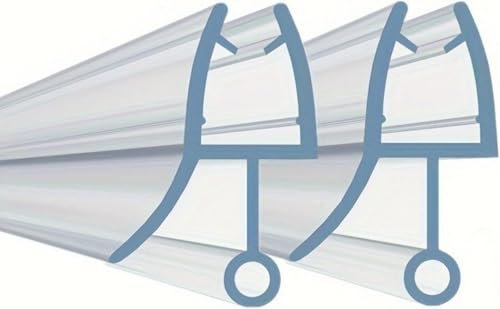 2x Stück 50cm Duschdichtung Glasstärke 4-6mm PVC Ersatzdichtung für Dusche