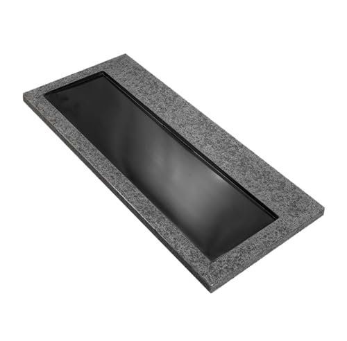 Service À Thé Gongfu Plateau à thé en ébonite naturelle, for usage domestique, service à thé Simple, Type de Drainage de bureau moderne, grande Table à thé Plateau À Thé Pour Étude À Domicile(60x40x3c