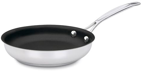 Cuisinart Chef's Classic 7 Stainless Steel Nonstick Skillet engineered with PURELYCERAMIC™, 722C-18NS