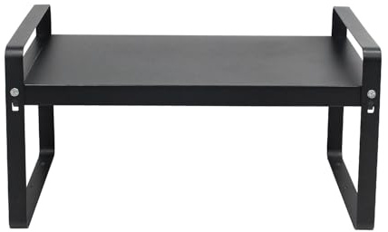 HUIJIN Ausziehbares Tischregal,Längenverstellbar 36-64 cm,Aufbewahrungsregale,Gewürzregale, Topfregale, Eckschrank-Aufbewahrungsregale,für Schreibtisch, Küche, Bad [L14.17 x W8.66 x H10.24] Zoll