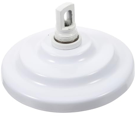 NUOBESTY Metall Deckenbaldachin Mit Haken Für Pendelleuchte Kronleuchter Lampenbaldachin Rund Stabile Deckenplatte Mit Hoher Tragkraft Einfache Montage Geeignet Für Wohn Esszimmer Beleuchtu
