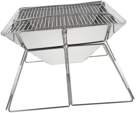 TOYANDONA Parrilla De Barbacoa Portátil Estufa Para Barbacoa De Acero Inoxidable Soporte Para Camping Para Picnic y Viajes