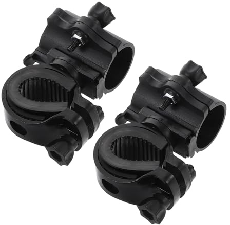 Supvox 2stücke Fahrradlicht Clip für Led-taschenlampen Drehbarer Halter für Fahrradlenker Fahrradzubehör für Schnelle Montage und Verstellbare Beleuchtung