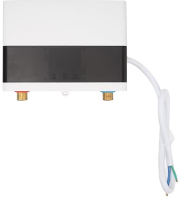 Chauffe-eau Électrique 3000W/6000W Instantané Chaudière Maison Cuisine Radiateurs Électriques Économies d'énergie(Grijs,110 3000W)