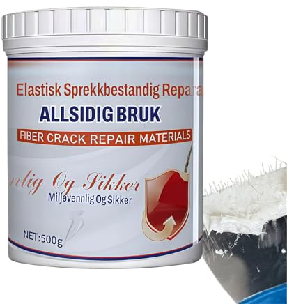 Stucco da parete per la riparazione di fori, mastice e sigillante resistente alle crepe e impermeabile, 500 g, in fibra di sigillante per soffitto, per soffitto, cucina, bagno, casa, passerella