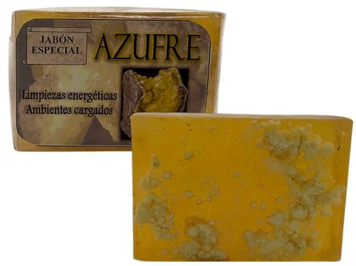 HOSTENATURA | Jabón Esotérico Azufre 120 g | Jabón Ritual para Limpieza Energética | Purificación de Energías Negativas