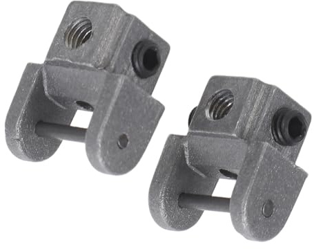 HONMEET Lot de 2 Pinces de Tension Universelles pour Scie à Chantourner en Métal Argenté, Stabilité Optimale, Accessoires pour Ateliers Professionnels de Travail du Métal