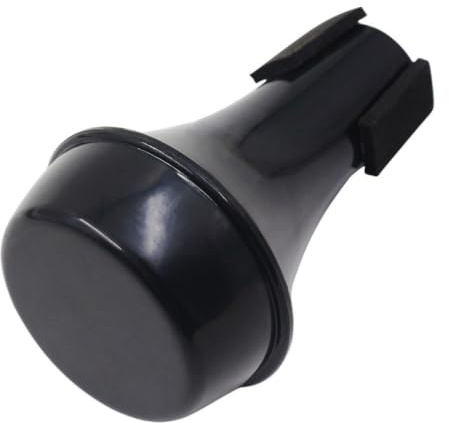 Mini Trumpet Mute Abs Black for Beginner Practice | Small Portable Accessory, Reduces Volume, Preserves Tone, Suitable for Occasion, One Piece