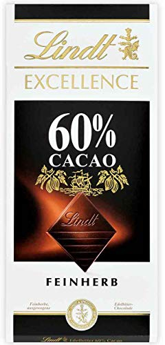 Lindt - Excellence 60% Cacao feinherb Tafelschokolade - 100g