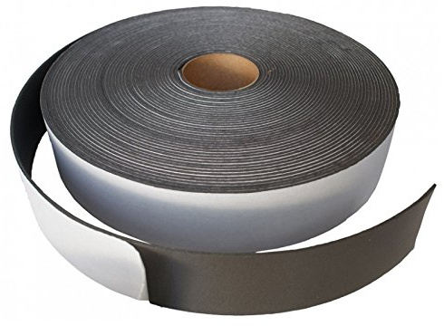 Ruban isolant acoustique et insonorisant - Bandes d'isolation de solives, 4 mm d'épaisseur, 20 m (largeur : 100 mm)
