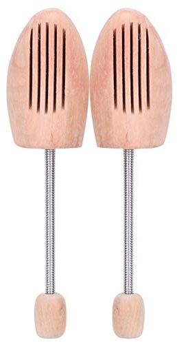 Shoe Support 2Pcs Shoe ShaperWrinkle Stainless Steel Spring for Women Men Shoe Wooden Shoe Trees(41 42)