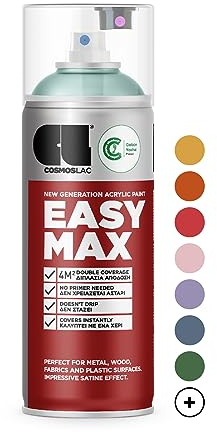 COSMOS LAC Sprühlack matt mit hoher Deckkraft - Spraydosen DIY Lack - Sprühfarbe Acryl Spray - Paint Farbspray Sprühdose Lackspray (Pastell Grün,matt)