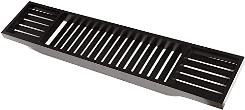 Bathtub Caddy Tray, Modern Bath Tray Bathtub Storage Rack Shelf Organizer Wine Glass Holder for Bathroom (Black)